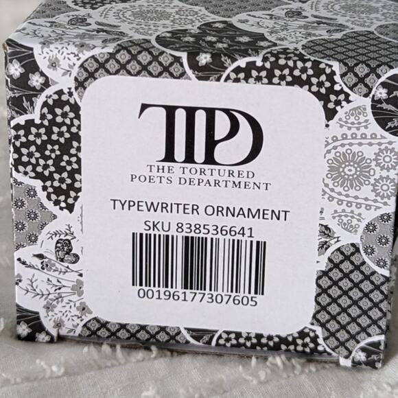 NEW 2024 Taylor Swift TTPD Typewriter Ornament In Hand - Picture 3 of 4